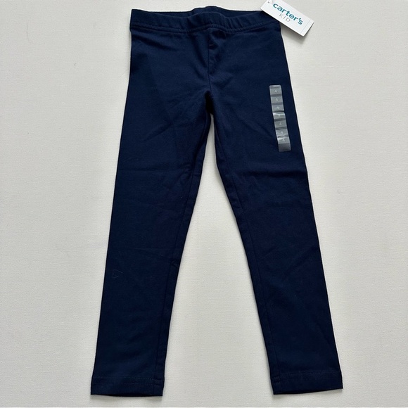 Carter’s Kid Girls Navy Leggings Size 4 - Picture 4 of 8